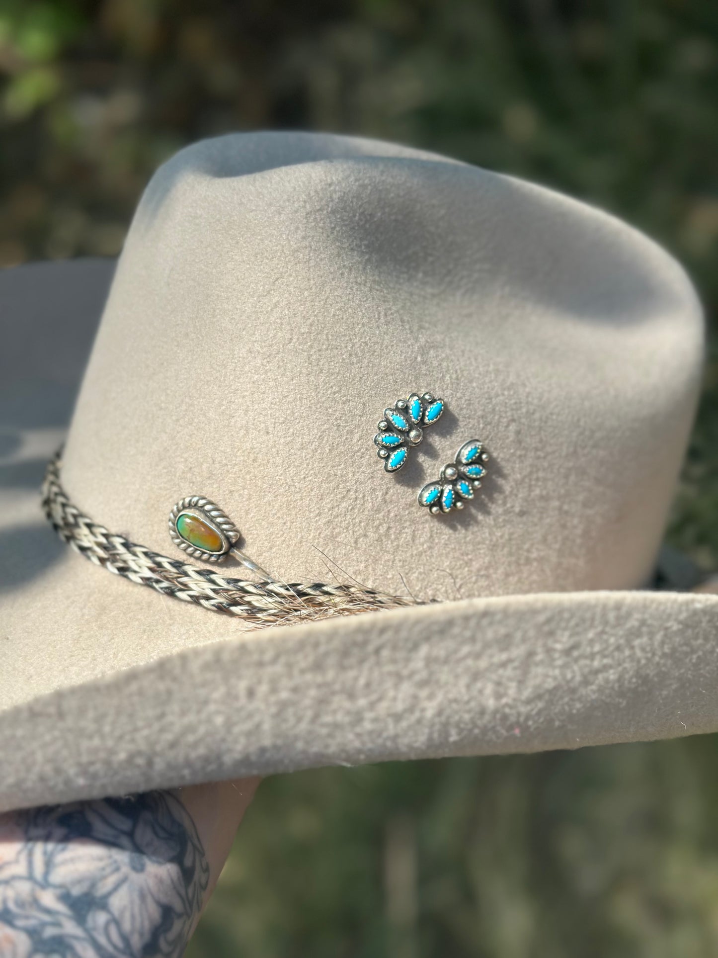 Turquoise Daisy Studs