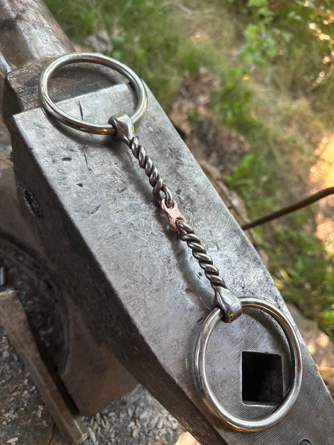 Copper Dogbone Snaffle