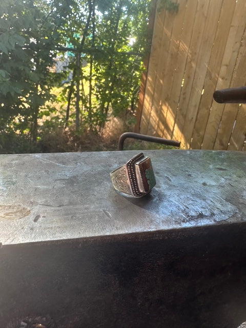 Turquoise wide band Sz 10.5