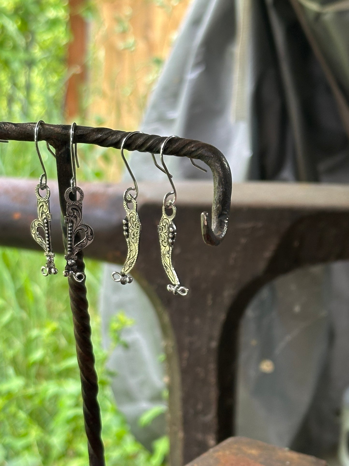 Bit Cheek Dangle Earrings