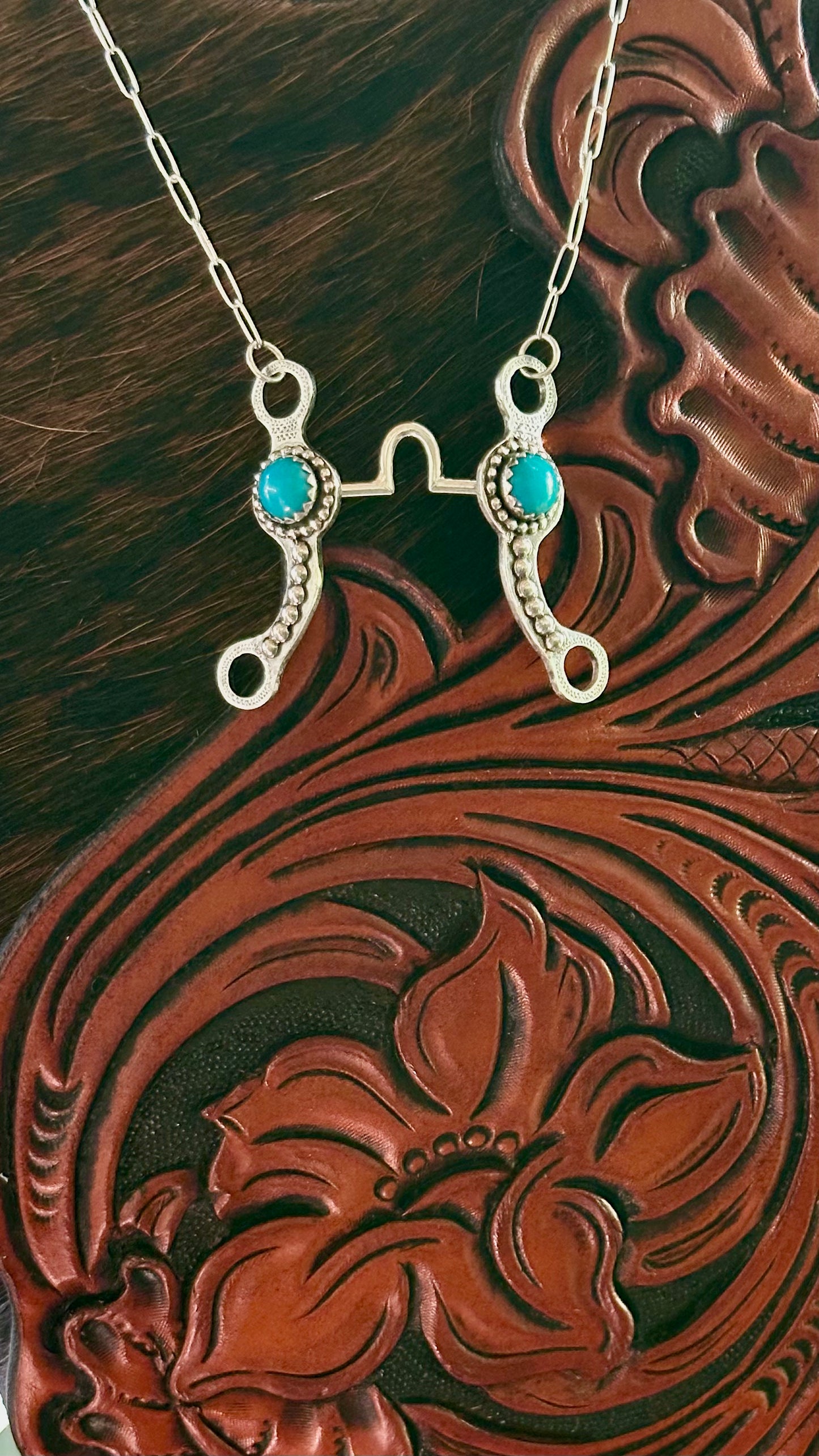 Texas Turquoise bit Necklace