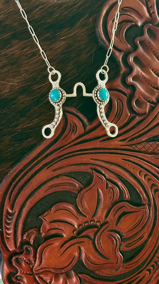 Texas Turquoise bit Necklace