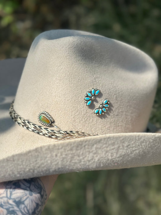 Turquoise Daisy Studs