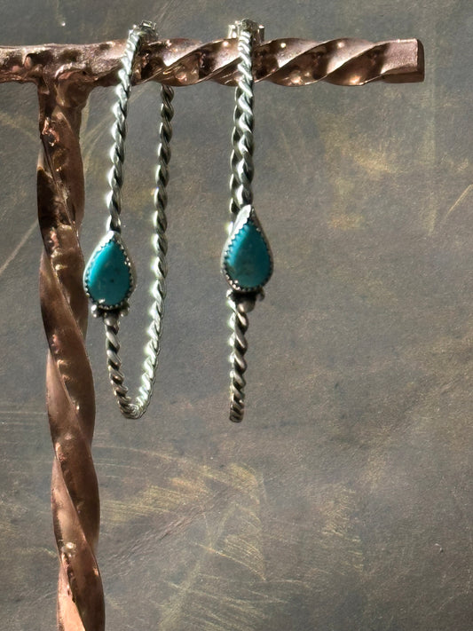 Tears from a Rose Hoop earrings