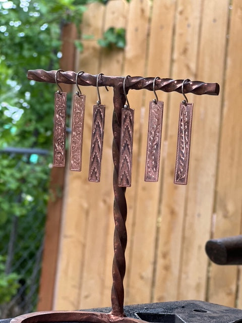 Copper Dangle Earrings
