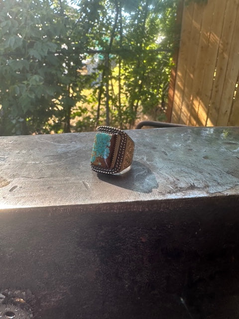 Turquoise wide band Sz 10.5