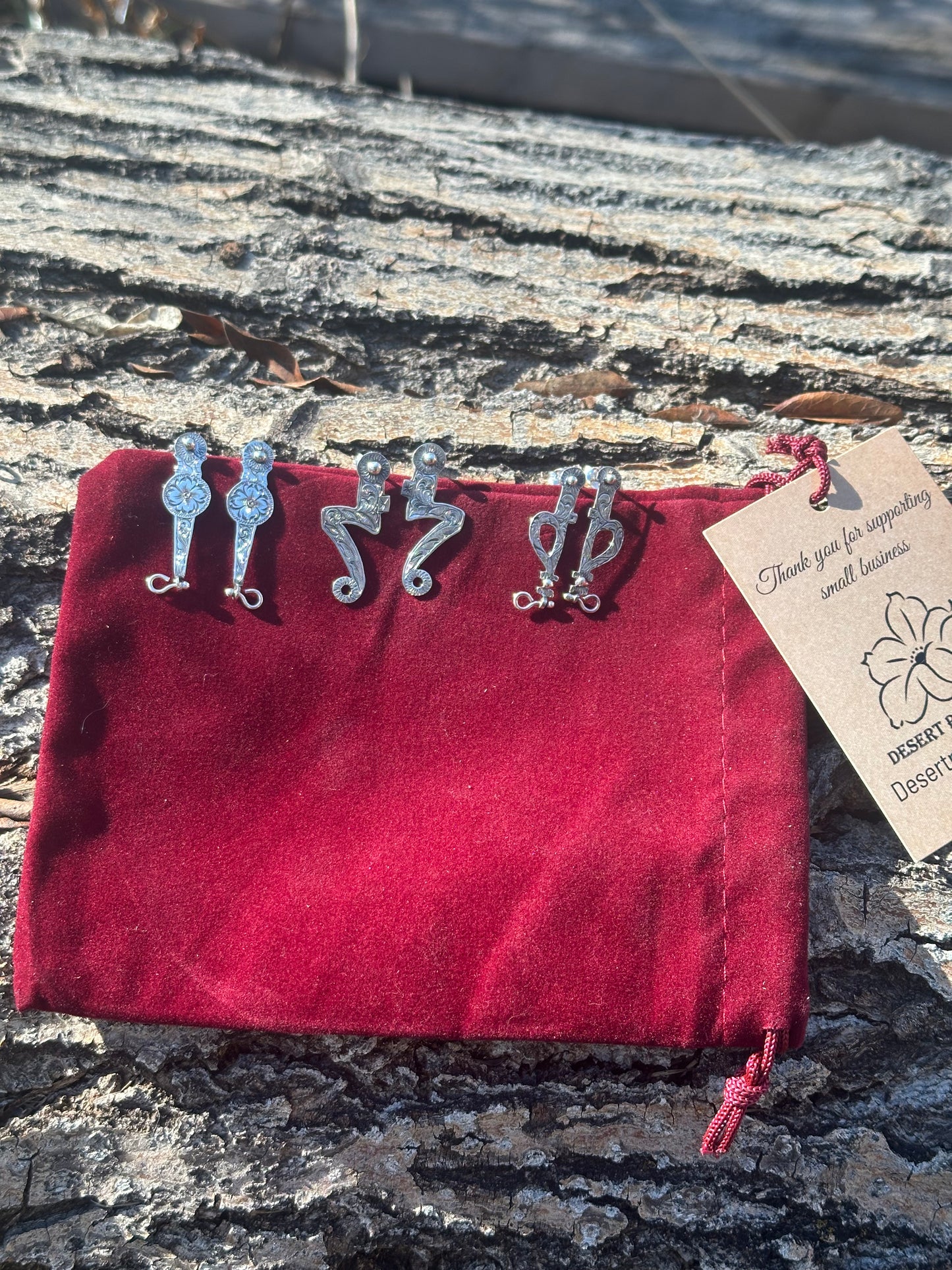 Bit Cheek Stud Earrings